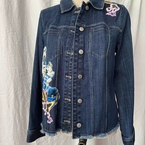 Chico's Indigo Denim Jacket size 1